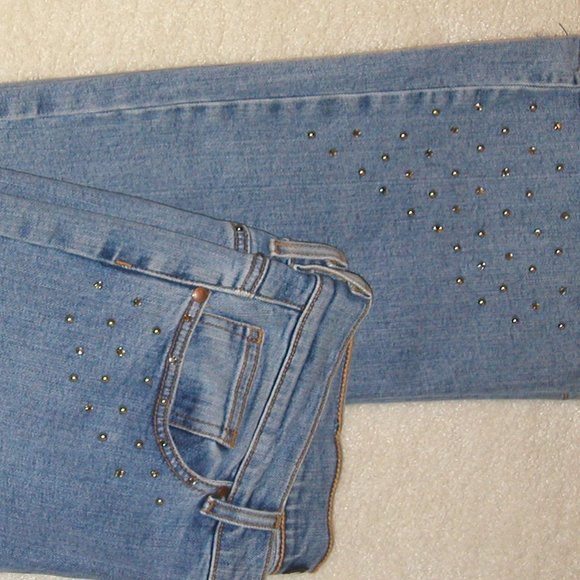 BB 2500 BeBe (S 6 Long) Distress Spandex   Denim (Boot Leg) - Picture 15 of 16